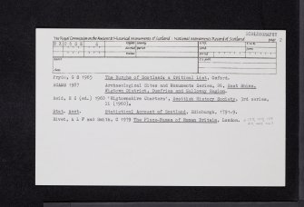 Innermessan, NX06SE 4, Ordnance Survey index card, page number 2, Recto