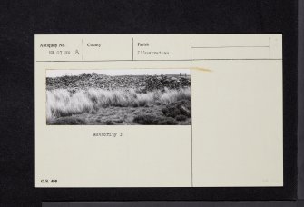 Millmoan Hill, NX07SE 8, Ordnance Survey index card, Recto