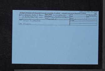 High Curghie, NX13NW 58, Ordnance Survey index card, Recto