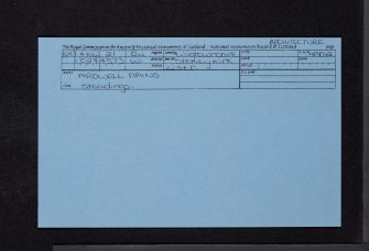Ardwell Mains, NX14NW 21, Ordnance Survey index card, Recto
