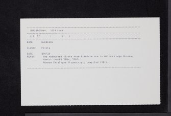Glenluce, NX15NE 64, Ordnance Survey index card, Recto