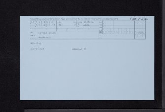 Little Cults, NX15NW 22, Ordnance Survey index card, Recto