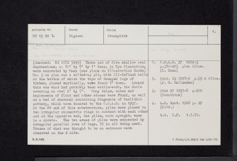Mye Plantation, NX15SW 2, Ordnance Survey index card, page number 1, Recto