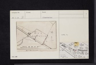 Mye Plantation, NX15SW 2, Ordnance Survey index card, page number 3, Recto
