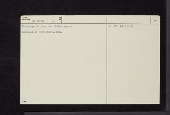 Kilfeddar, NX16NE 6, Ordnance Survey index card, page number 2, Verso