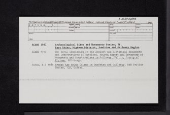 Kilfeddar, NX16NE 6, Ordnance Survey index card, Recto