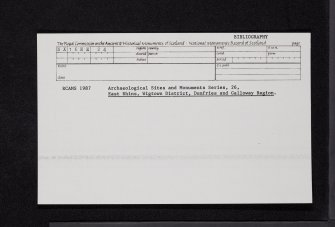 Gowk Nest Wood, NX16NE 24, Ordnance Survey index card, Recto