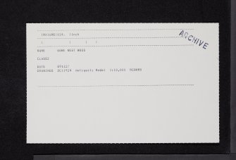 Gowk Nest Wood, NX16NE 24, Ordnance Survey index card, Recto