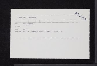 Craigbirnoch, NX16NE 66, Ordnance Survey index card, Recto