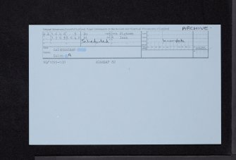 Cairnerzean, NX16NW 3, Ordnance Survey index card, Recto