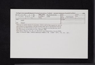 Larg, NX16SE 3, Ordnance Survey index card, Recto