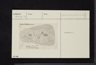 Caves Of Kilhern, NX16SE 12, Ordnance Survey index card, Recto