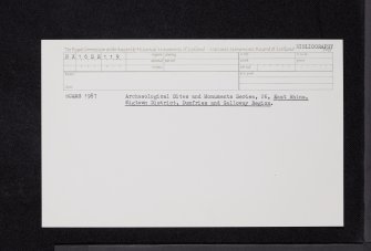 Fauldinchie, NX16SE 119, Ordnance Survey index card, Recto