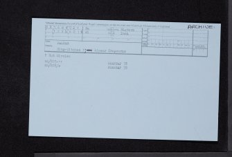 Balnab, NX16SW 21, Ordnance Survey index card, Recto