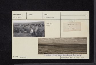 Arecleoch, NX17NE 2, Ordnance Survey index card, page number 1, Recto