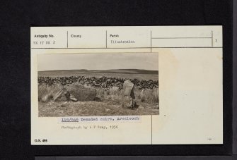 Arecleoch, NX17NE 2, Ordnance Survey index card, page number 2, Verso