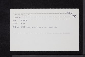 Miltonise, NX17SE 2, Ordnance Survey index card, Recto