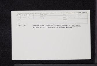 Pultadie, NX17SE 17, Ordnance Survey index card, Recto