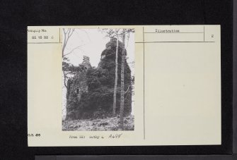 Pinwherry Castle, NX18NE 6, Ordnance Survey index card, page number 2, Verso