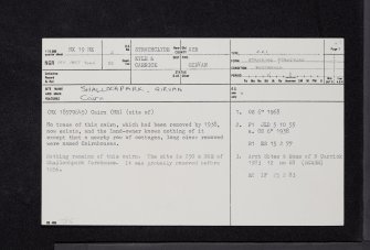 Girvan, Shalloch Park, NX19NE 2, Ordnance Survey index card, page number 1, Recto