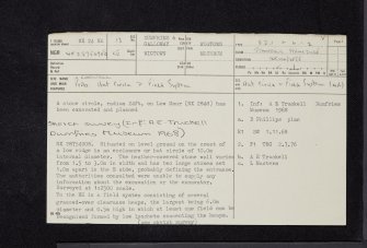 Corwall, NX24NE 13, Ordnance Survey index card, page number 1, Recto