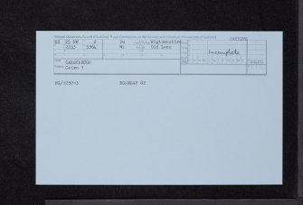 Carscreugh, NX25NW 2, Ordnance Survey index card, Recto