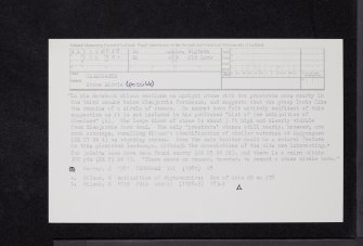 Glenjorrie, NX25NW 40, Ordnance Survey index card, Recto