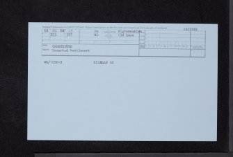Carscreugh, NX25NW 43, Ordnance Survey index card, Recto