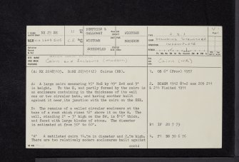 Green House Bridge, NX25SE 11, Ordnance Survey index card, page number 1, Recto
