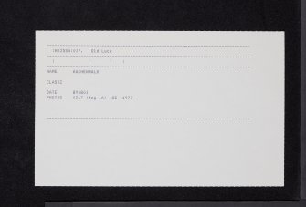 Auchenmalg Bridge, NX25SW 17, Ordnance Survey index card, Recto