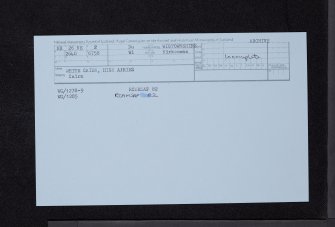 White Cairn, High Airies, NX26NE 2, Ordnance Survey index card, Recto