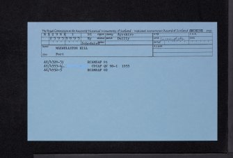 Maxwellston Hill, NX29NE 1, Ordnance Survey index card, Recto