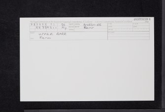 Upper Barr, NX29NE 21, Ordnance Survey index card, Recto