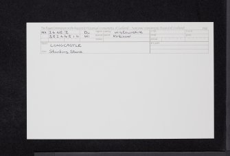 Longcastle, NX34NE 2, Ordnance Survey index card, Recto