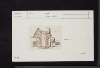 Old Place Of Monreith, NX34SE 19, Ordnance Survey index card, page number 1, Recto