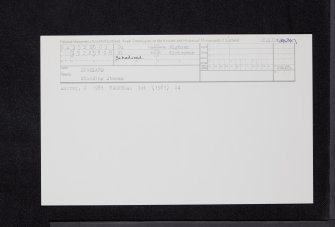 Boreland, NX35NE 3, Ordnance Survey index card, Recto