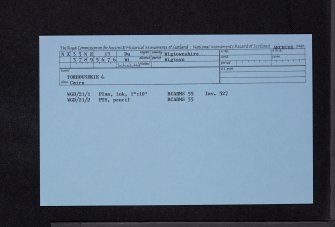 Torhousekie, NX35NE 13, Ordnance Survey index card, Recto