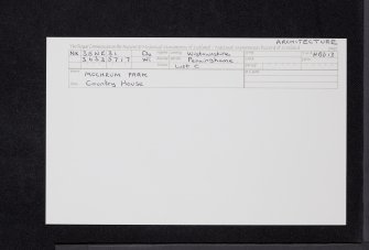 Mochrum Park, NX35NE 31, Ordnance Survey index card, Recto