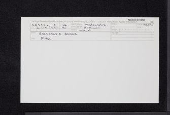 Barnearnie, Bridge, NX35NW 7, Ordnance Survey index card, Recto
