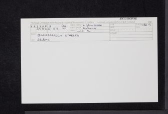 Barnbarroch, NX35SE 9, Ordnance Survey index card, Recto