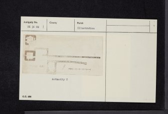 Castle Stewart, NX36NE 1, Ordnance Survey index card, page number 1, Recto