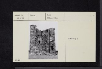Castle Stewart, NX36NE 1, Ordnance Survey index card, page number 2, Verso
