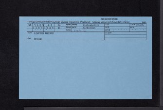 Lincuan Bridge, NX36SW 21, Ordnance Survey index card, Recto