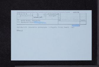 White Cairn, Bargrennan, NX37NE 1, Ordnance Survey index card, Recto