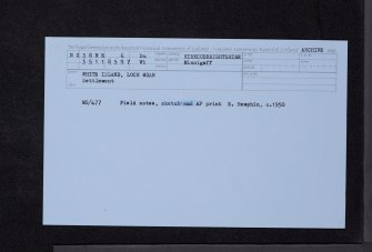 White Island, Loch Moan, NX38NE 6, Ordnance Survey index card, Recto