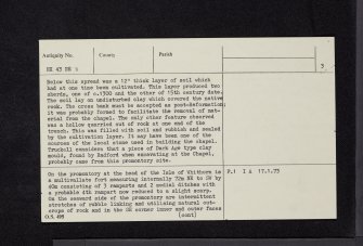 Isle Head, NX43NE 8, Ordnance Survey index card, page number 3, Recto