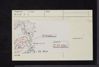 Isle Head, NX43NE 8, Ordnance Survey index card, Recto