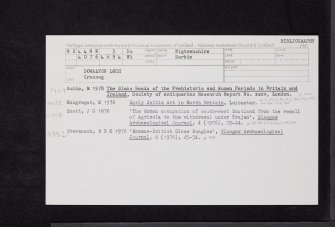 Dowalton Loch, NX44NW 3, Ordnance Survey index card, Recto