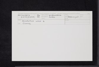 Dowalton Loch, NX44NW 6, Ordnance Survey index card, Recto