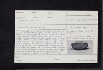 Dowalton Loch, NX44NW 6, Ordnance Survey index card, page number 1, Recto